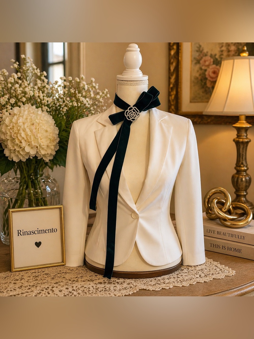 Italian White Women's Blazer